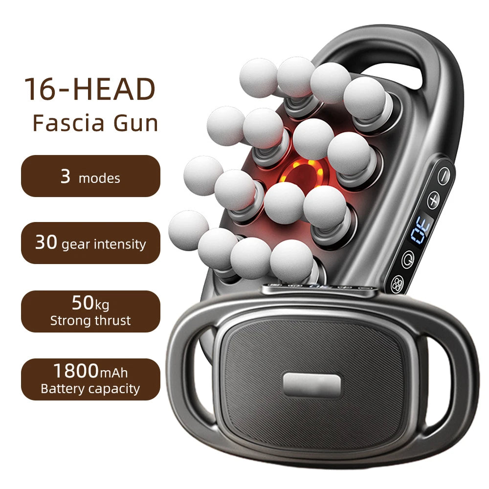 Foreverlily 16-Head High Frequency Massage Gun For Body