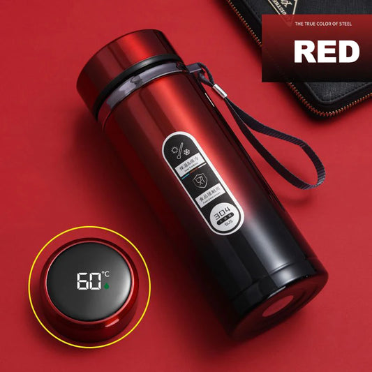 Drinkware Stainless Steel Thermos Bottle with LED Temperature Display