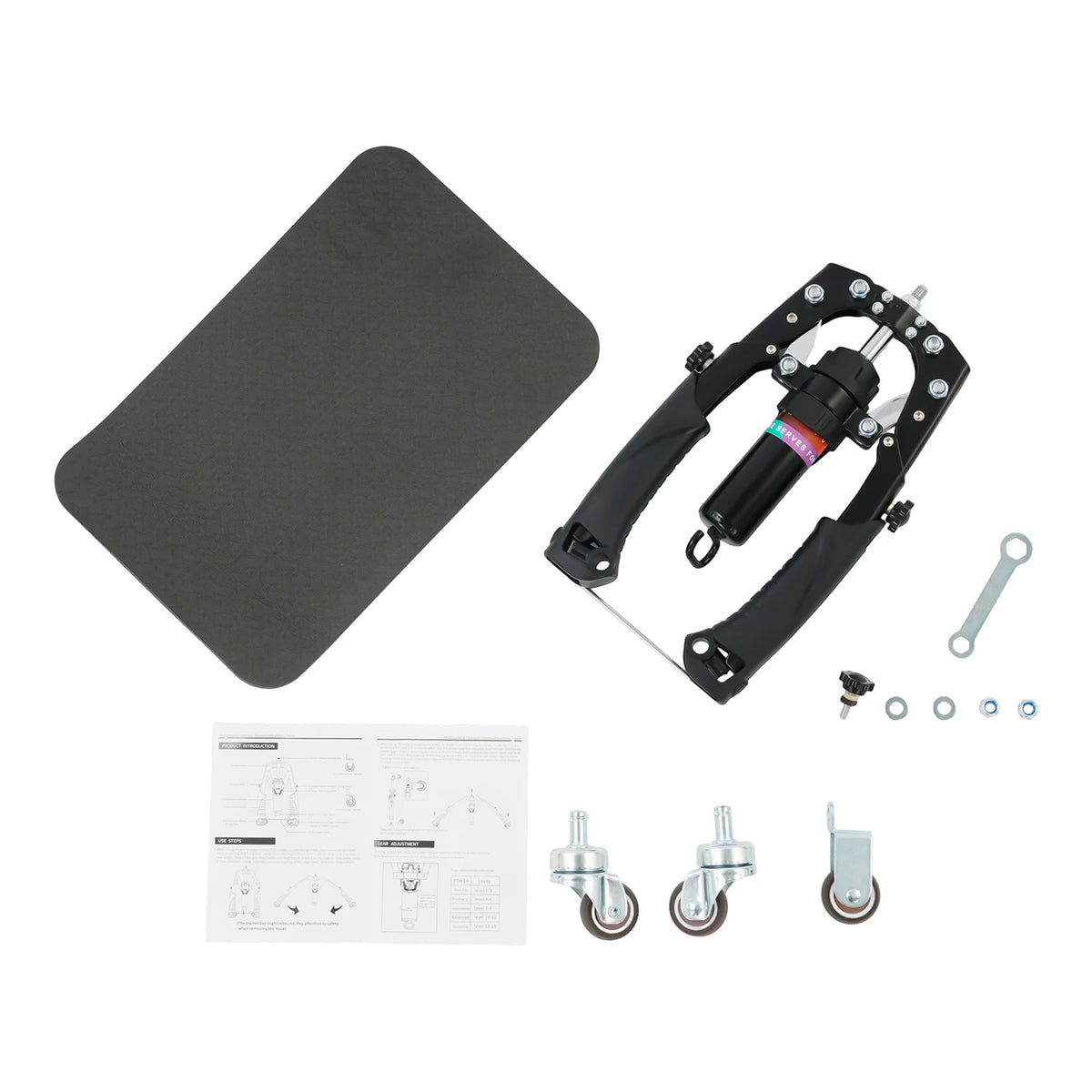 Hydraulic Power Twister Spin Button Manual Spin Button Resistance Trainer Forearm Workout Equipment with Adjustable 22–440 lbs