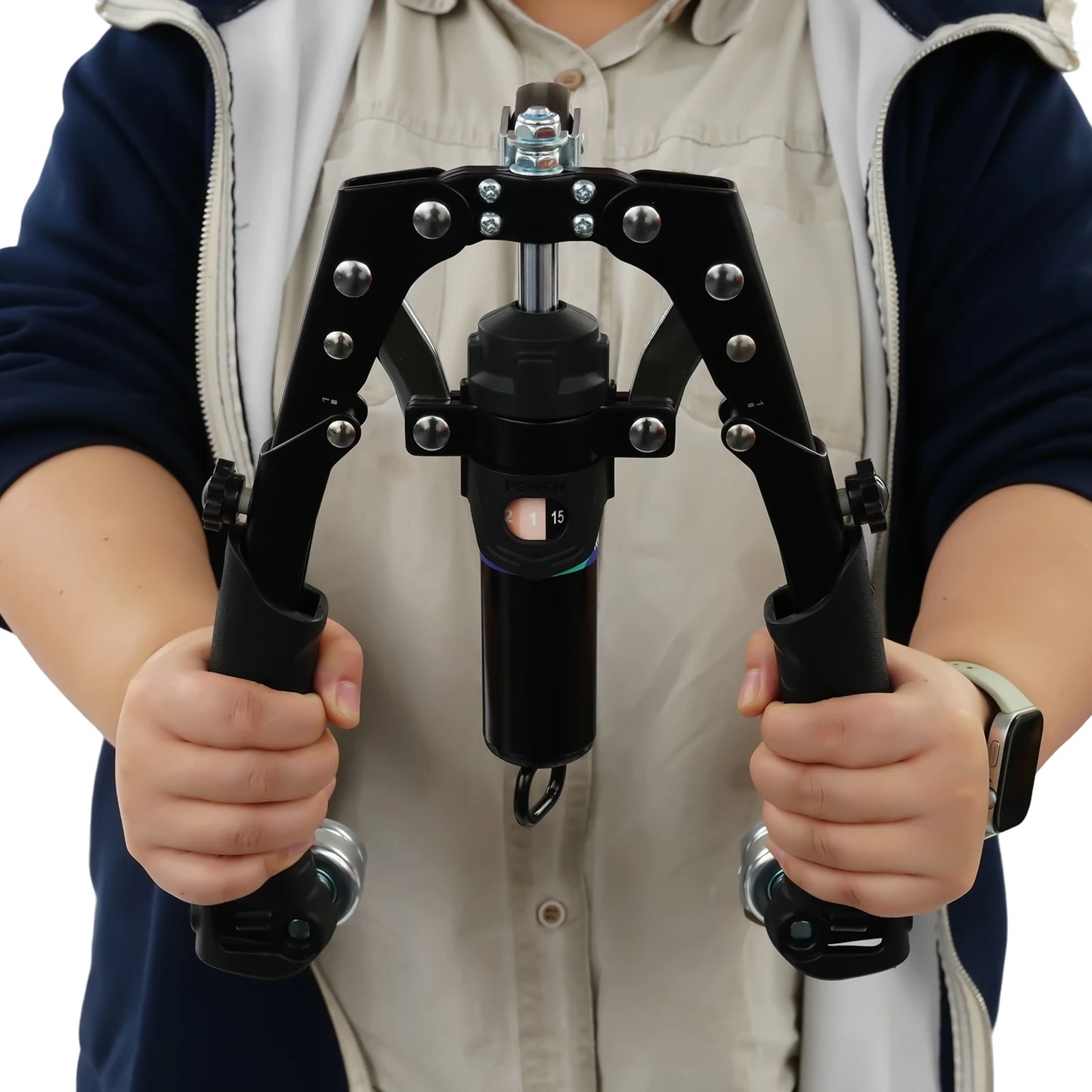 Hydraulic Power Twister Arm Blaster Forearm Workout 22-440 Lbs