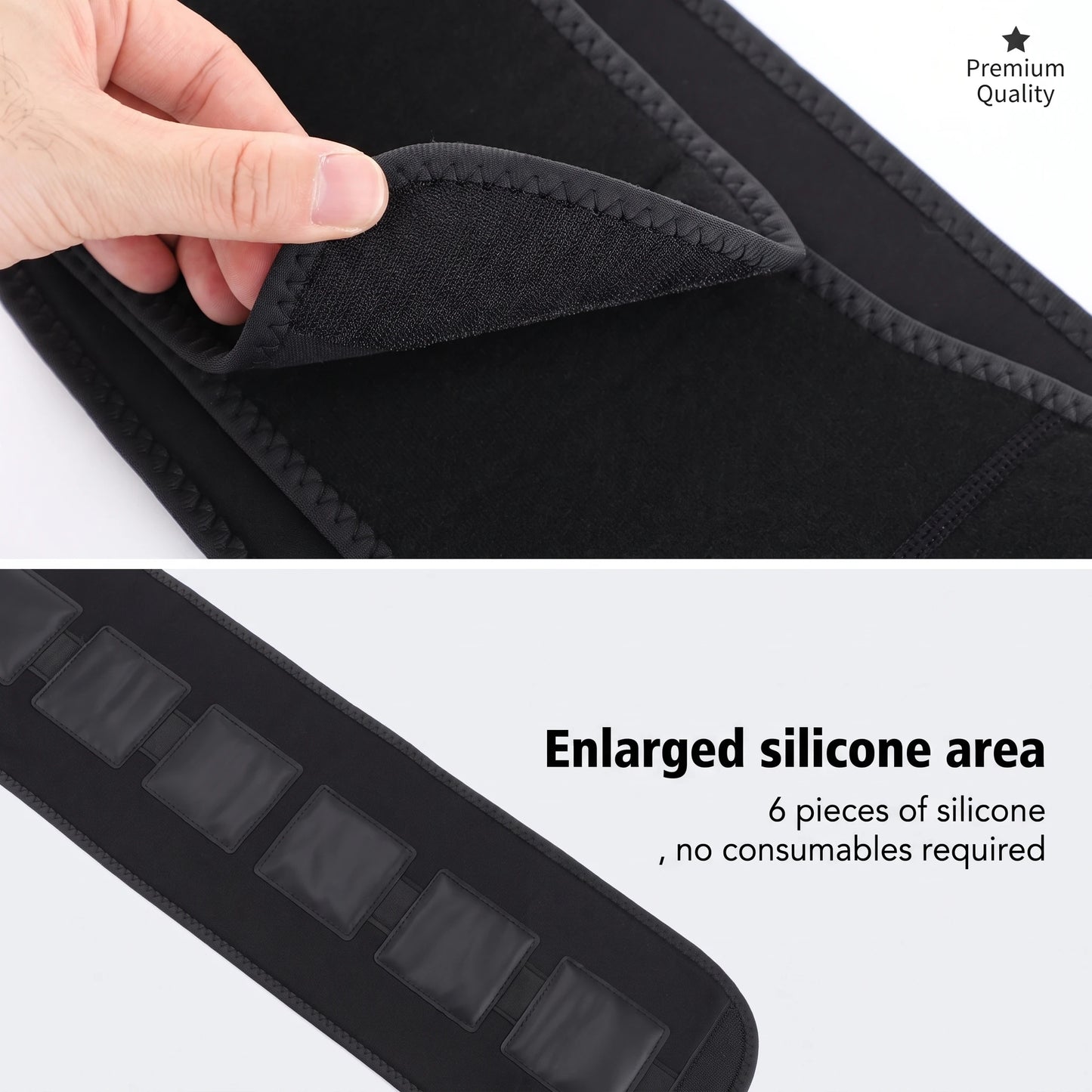 Hailicare Portable Electric Waist Massager With Silicone