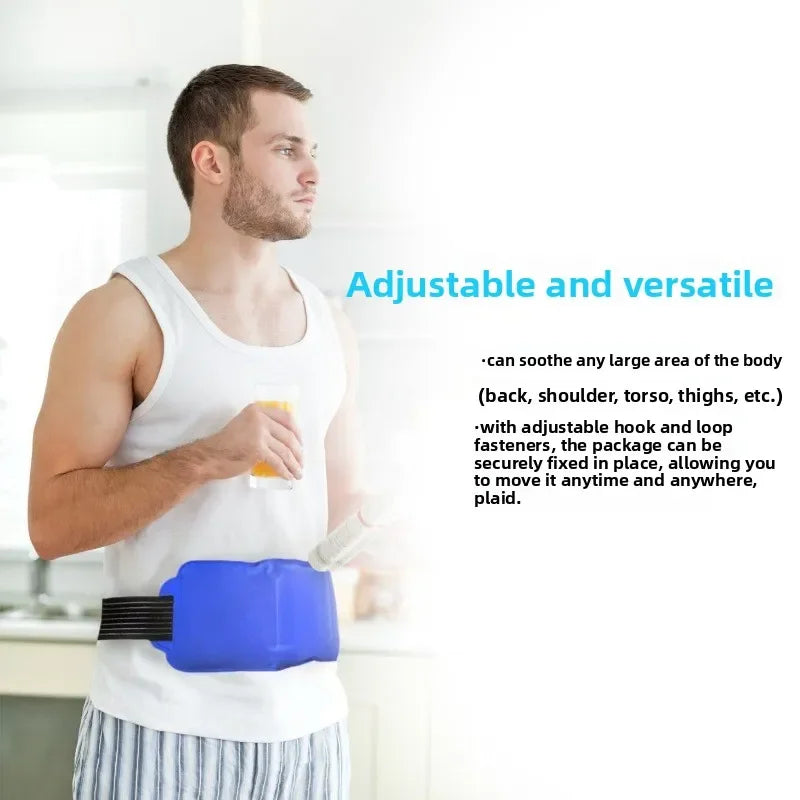DEDO AdjustableTherapyWrap ReusableGelIcePack ErgonomicNeckShoulderSupport PainRelief