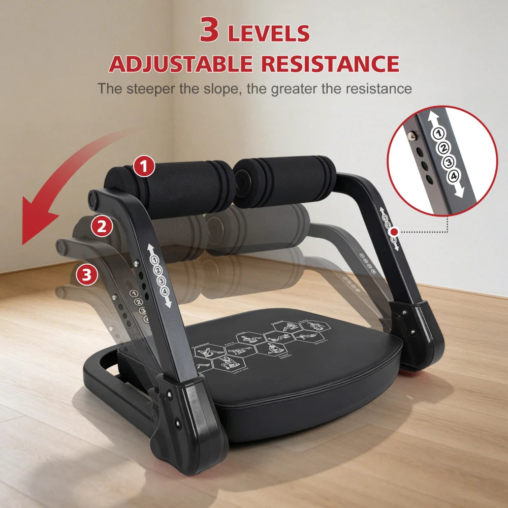 Ye Ab Core Trainer Abdominal Machine With Resistance Bands