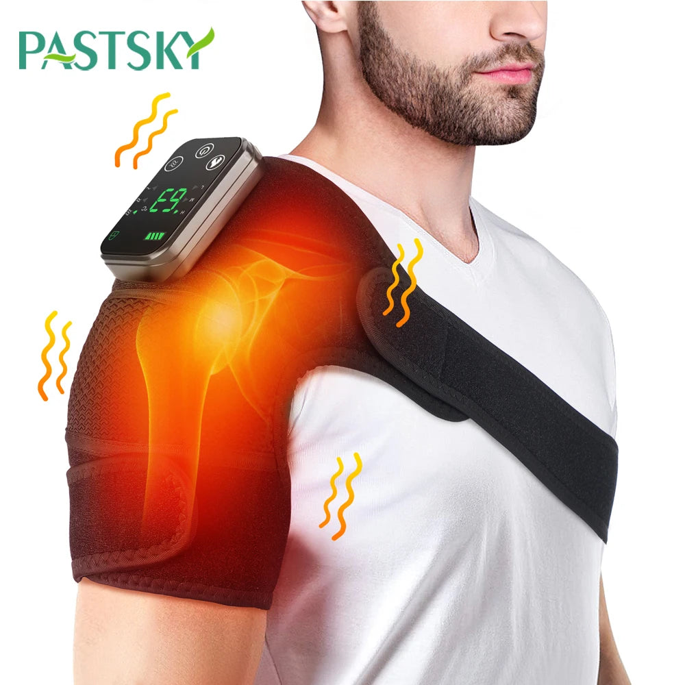 PASTSKY Rechargeable Shoulder Massager With Heating And Vibration