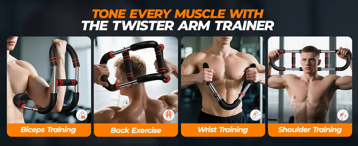 U Shape Arm Trainer Hand Gripper Power Twister Strength Equipment