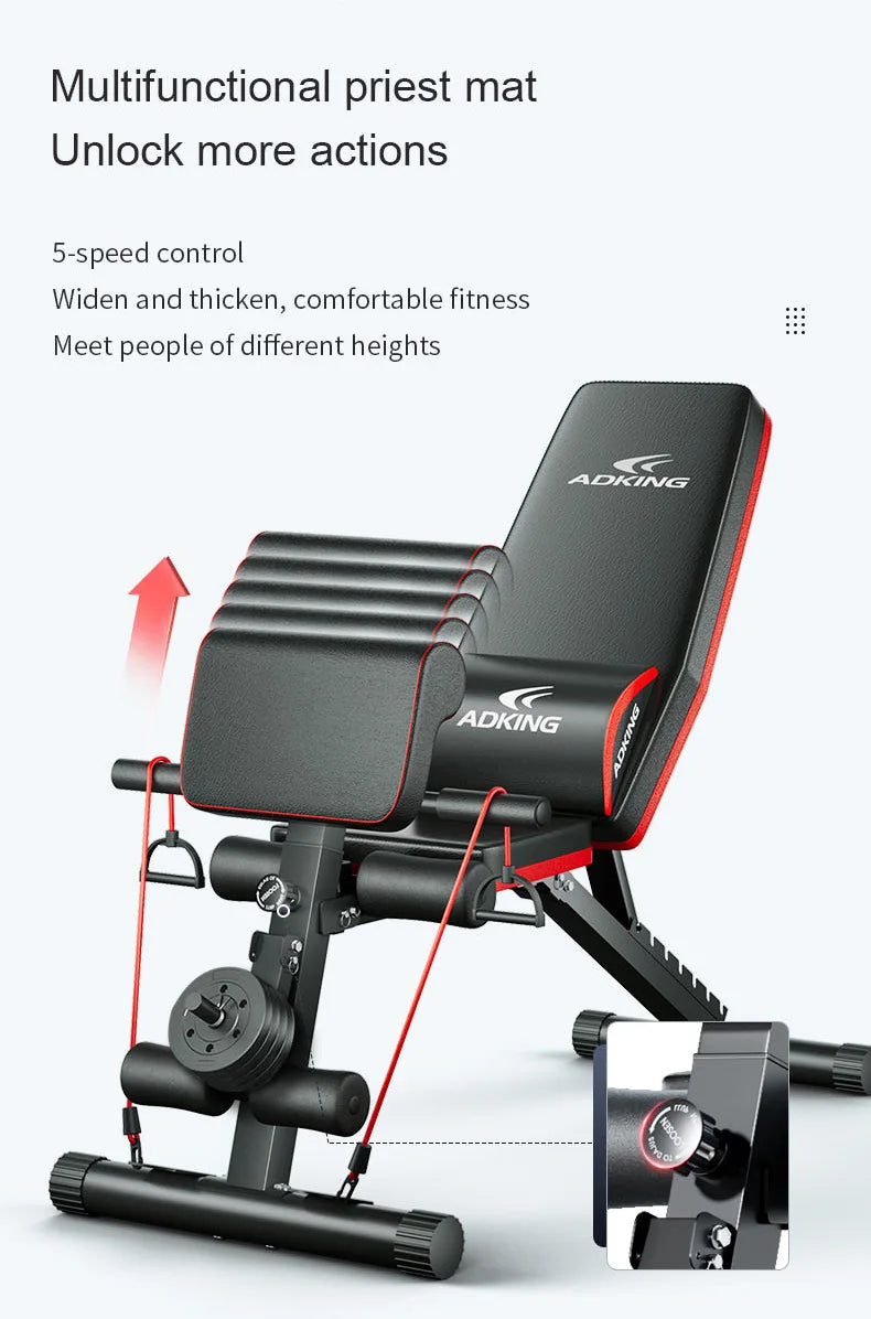 Adjustable Folding Fitness Bench 13-In-1 Home Gym Equipment