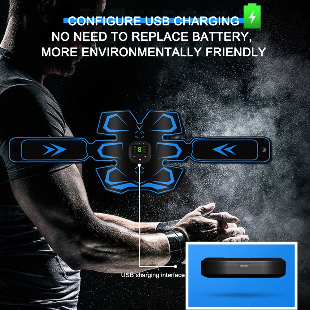 NovaSphere EMS Abdominal Training Device USB Rechargeable Vibration Fitness Belt