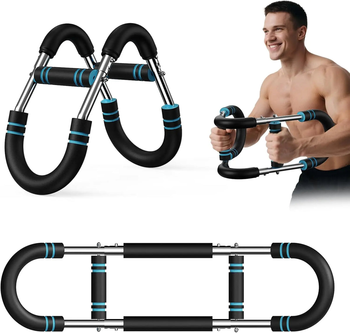 U Shape Arm Trainer Hand Gripper Power Twister Strength Equipment