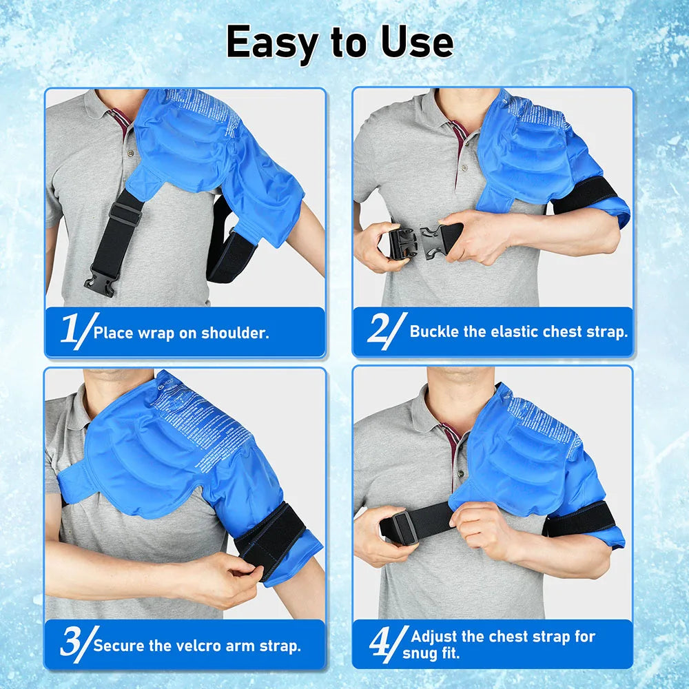 Hign-concerned Shoulder Ice Pack Wrap For Hot Cold Therapy ReliefFromChronicPain