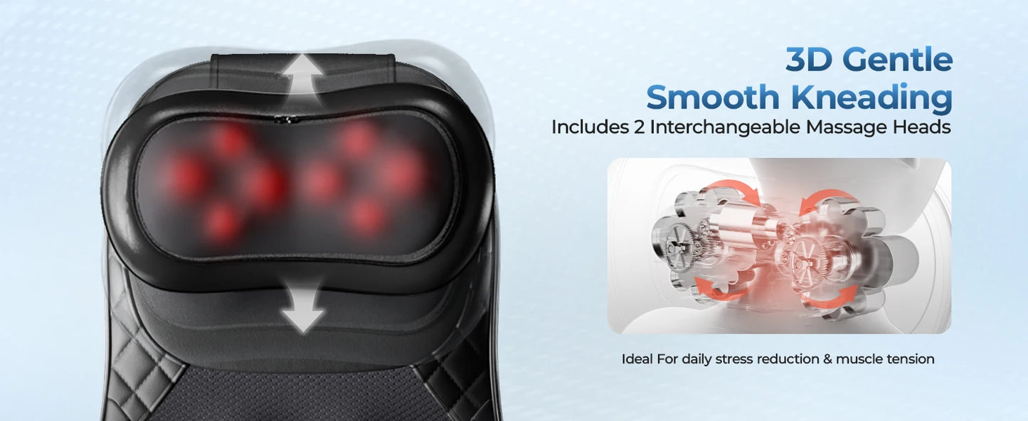 HIMOUTA Shiatsu Massage Cushion With Heat For Home Use