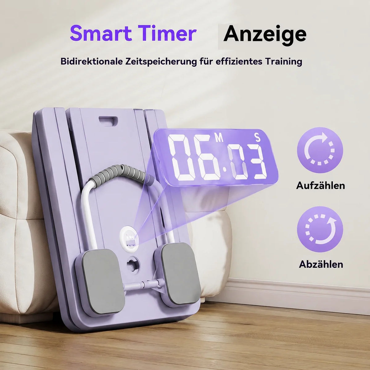 UMAY Multifunctional Pilates Board With Timer For Core Workouts