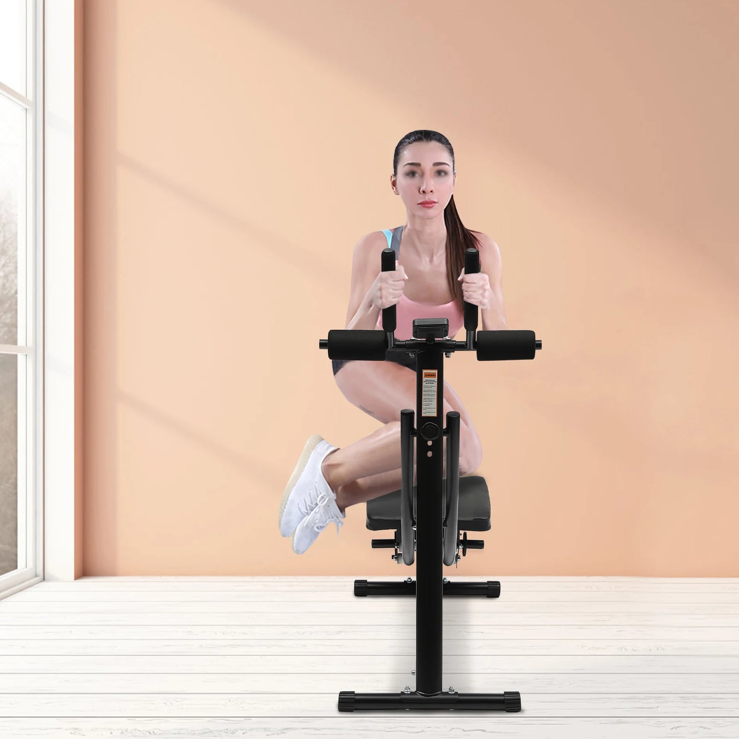 Ab Exercise Machine Foldable Crunch Trainer With LED Display