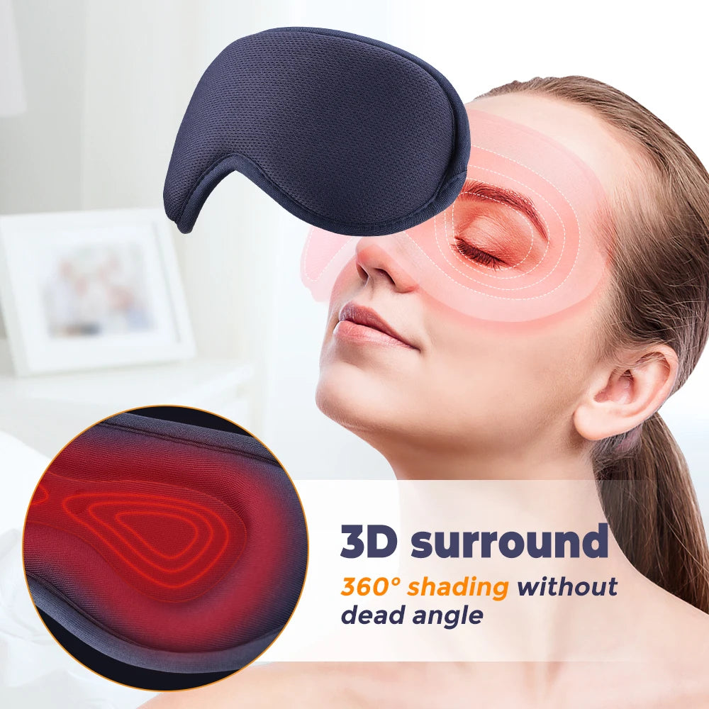 Hailicare Hot Compress Electric Steam Eye Mask With 3D Massage