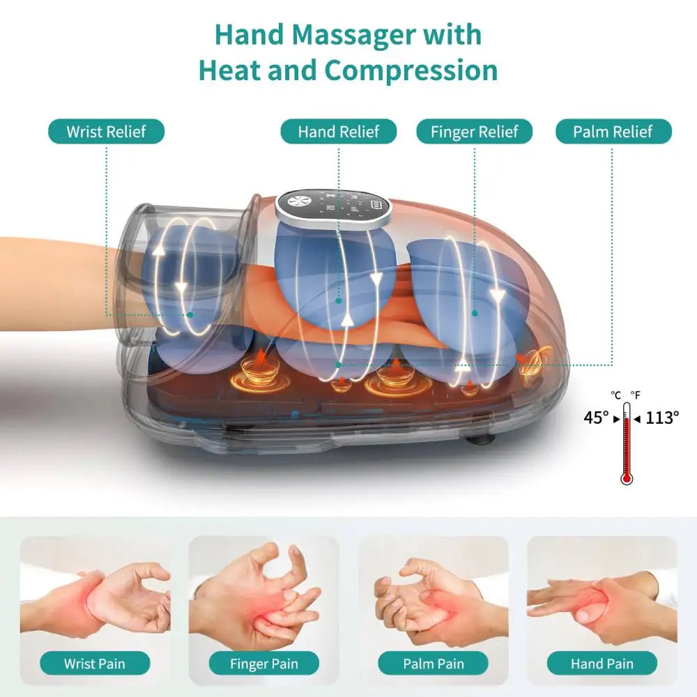 Nekteck Hand Massager Heat Compression Arthritis Relief