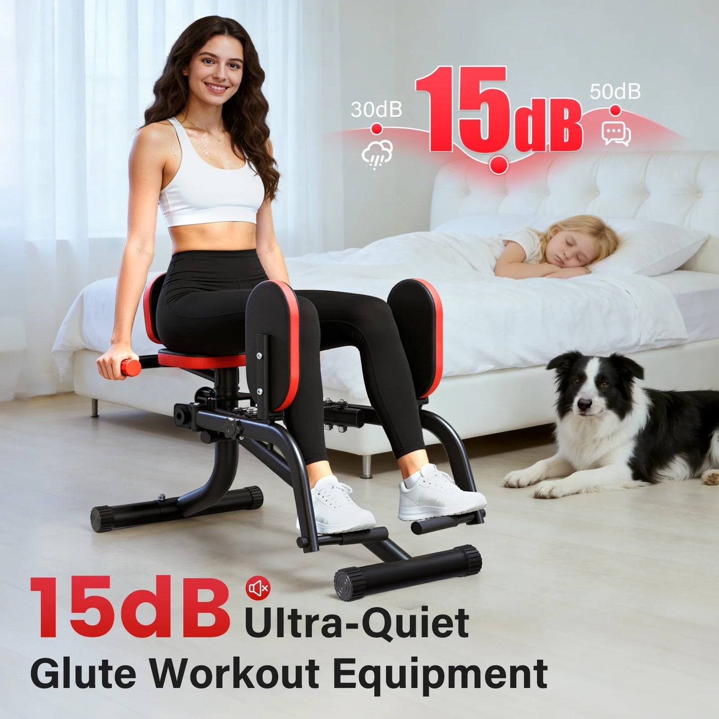 Foldable Dual Motion Hip Thigh Exercise Equipment Trainer
