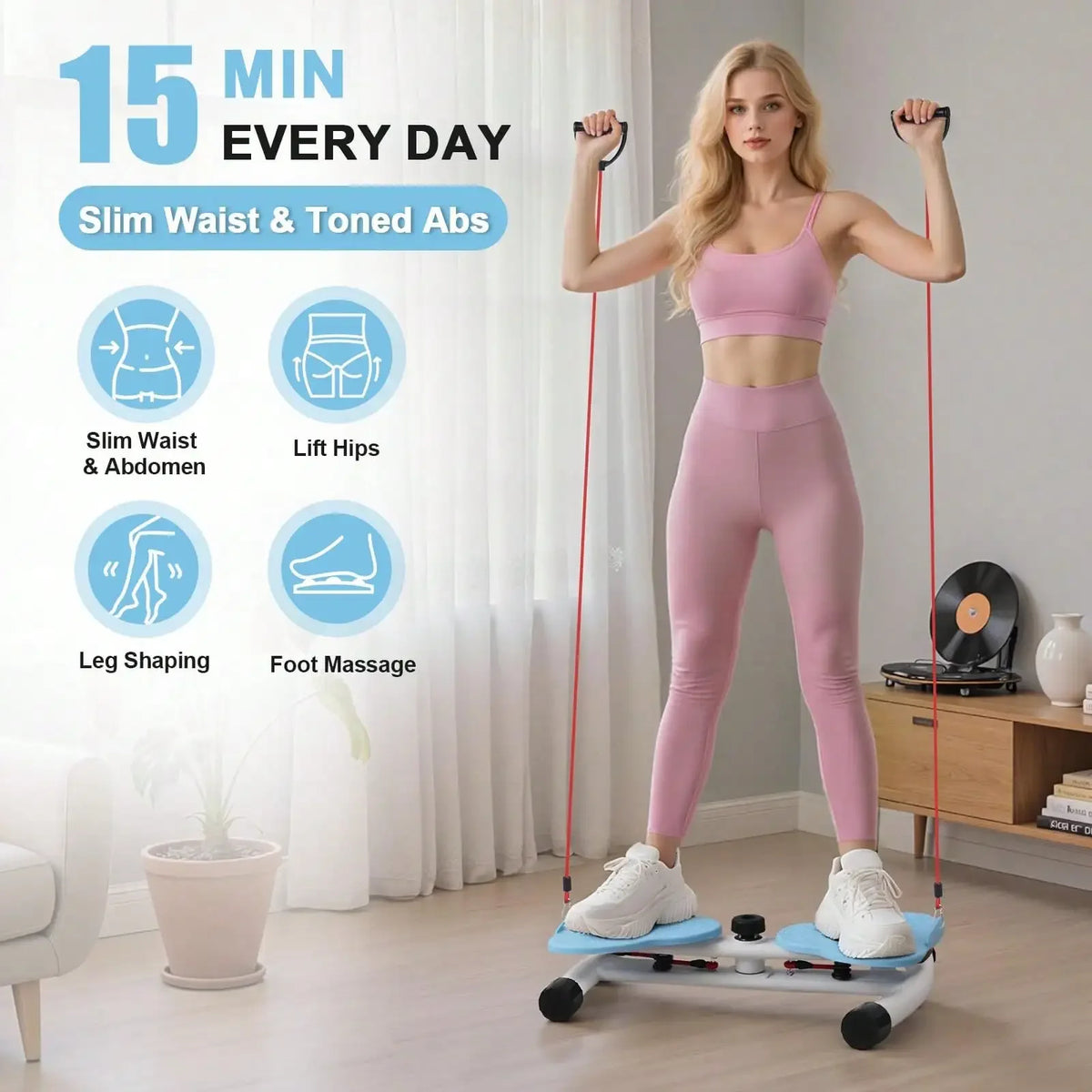 Portable Silent Waist Twisting Board Home Fitness Equipment Abdominal Toning