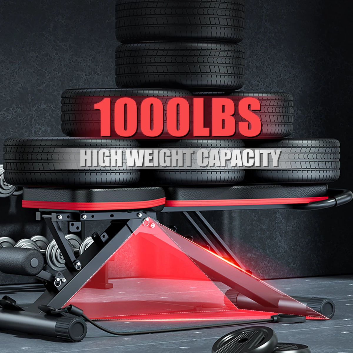 Foldable Multifunctional Dumbbell Weight Bench For Full Body Workouts