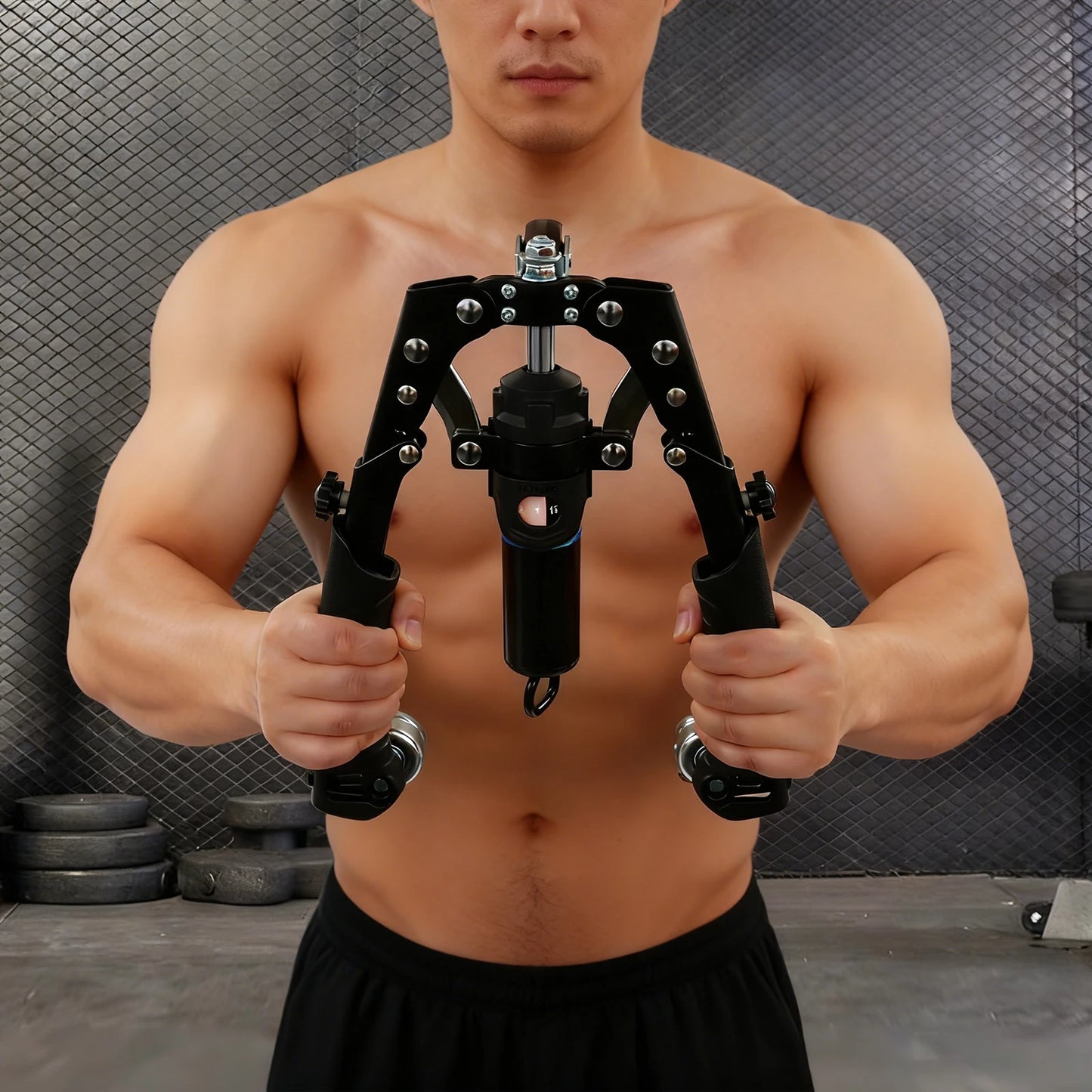 Hydraulic Power Twister Arm Blaster Forearm Workout 22-440 Lbs
