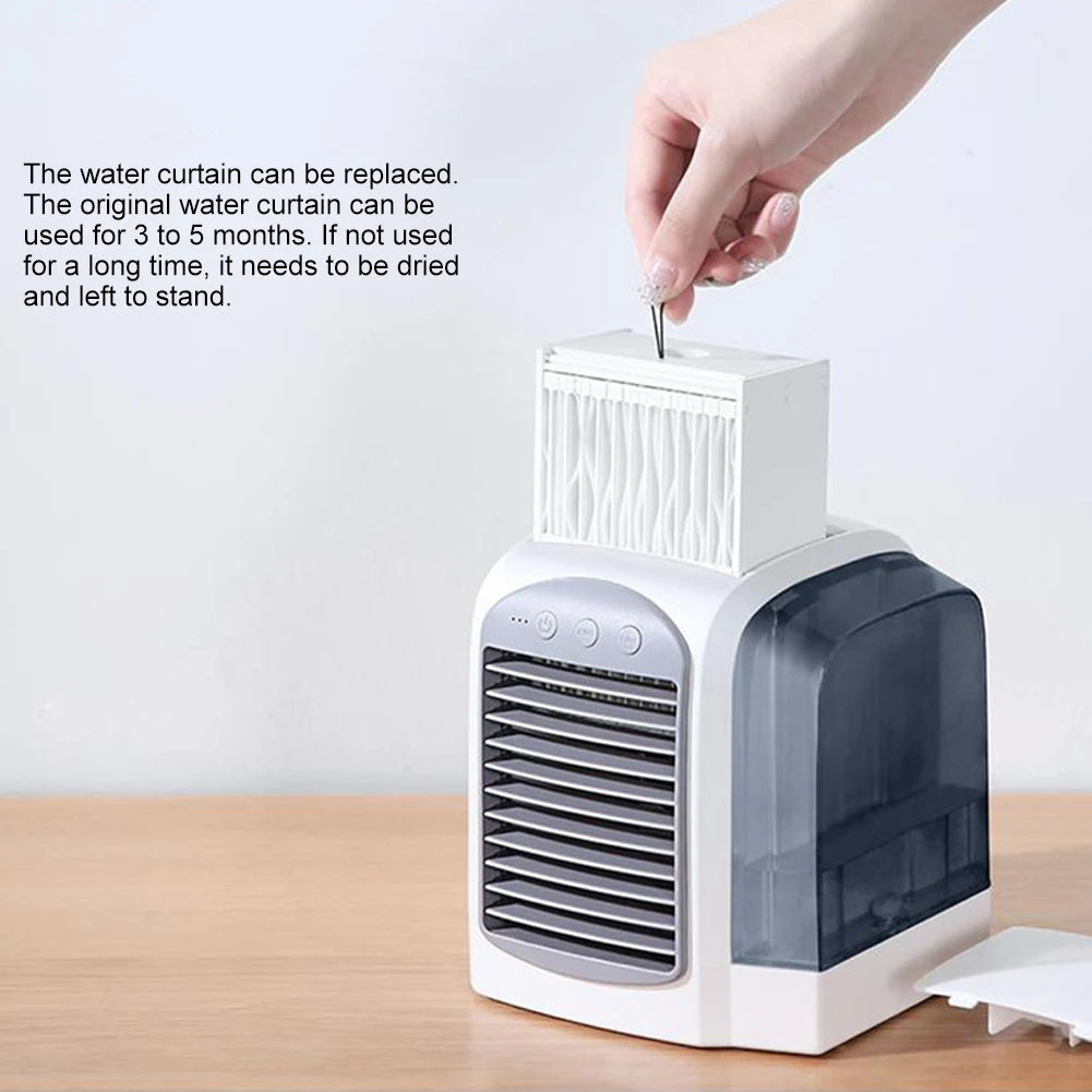 Alloet Efficient USBPowered Portable Humidifying Air Conditioner for Home Office