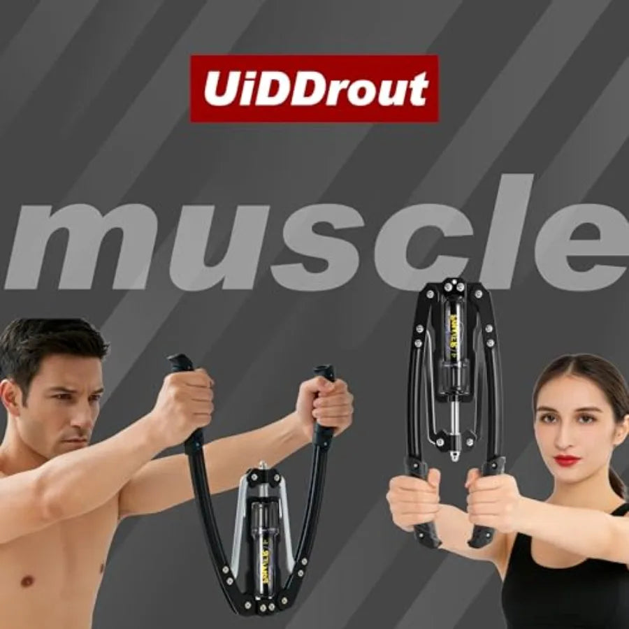 Hydraulic Arm Trainer Adjustable Chest Expander With Ab Roller Wheel