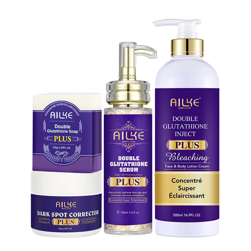 AILKE Glutathione Plus Skin Care Set Advanced Antioxidant Brightening LotionFormulation