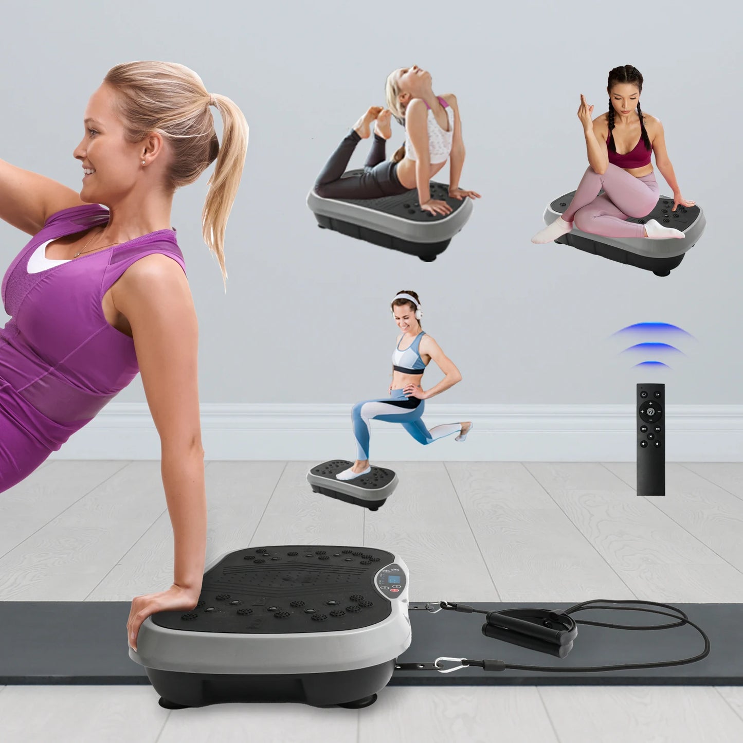 H Vibration Plate Exercise Machine for Advanced Fat-Burning Total-Body FitnessPro