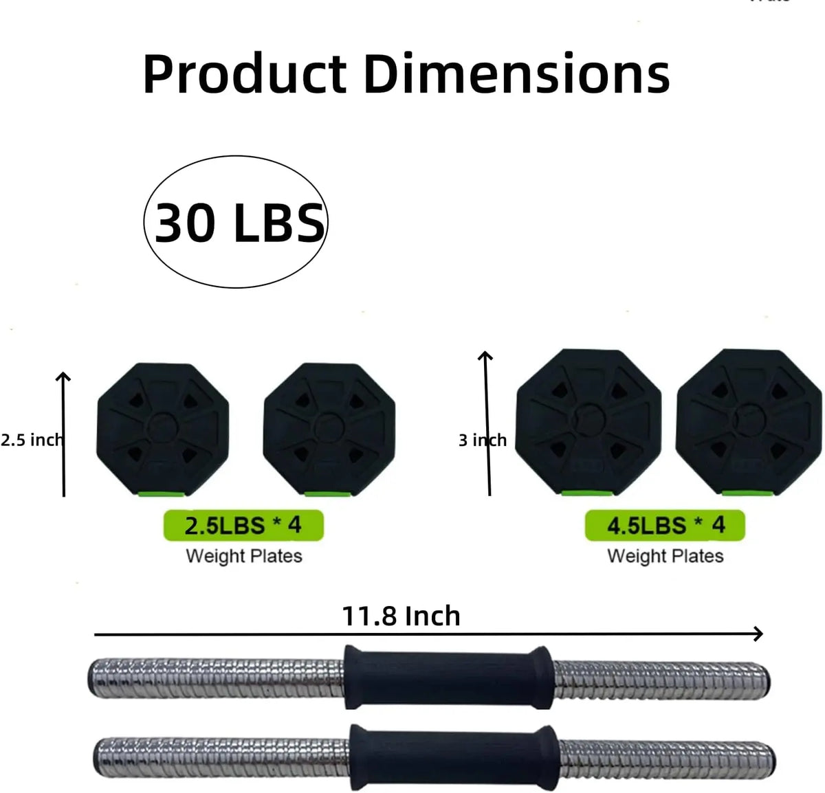 Adjustable Kettlebell And Dumbbell Set With Iron Handle