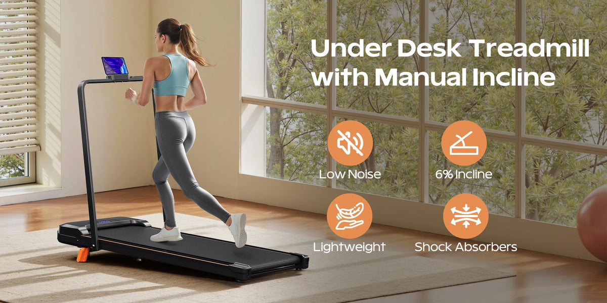 AIRHOT Folding Incline Treadmill With Handrail And LED Display