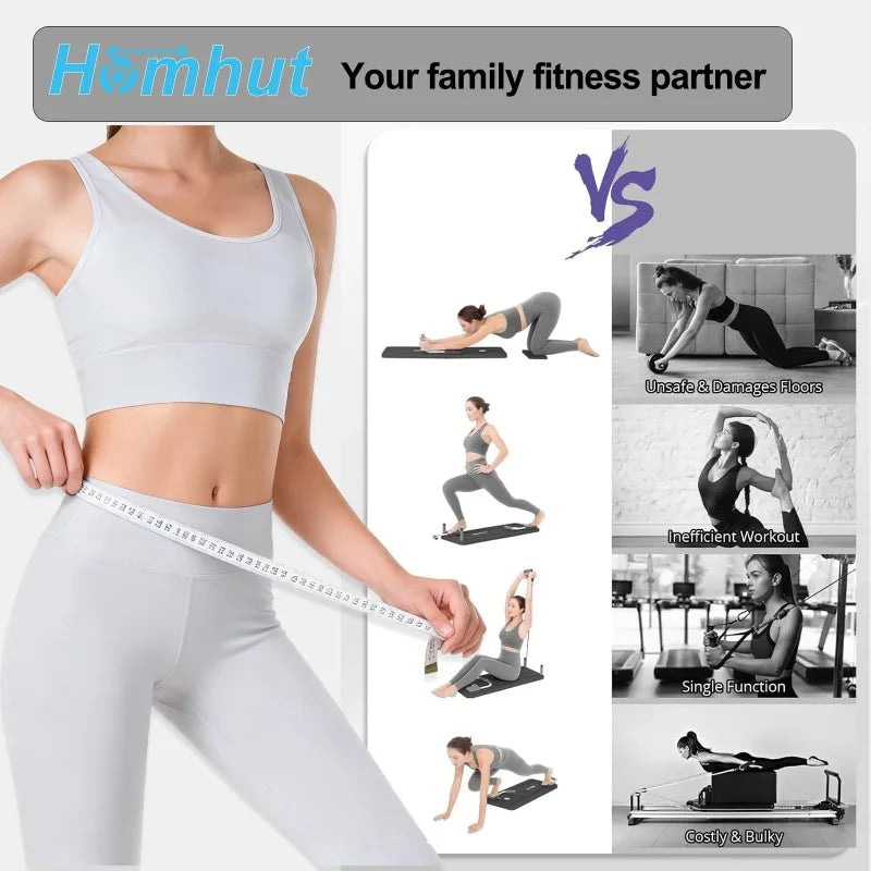 Multi Functional Foldable Ab Workout Board With Resistance Bands