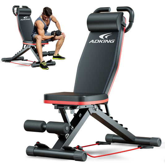 Foldable Adjustable Weight Bench For Home Gym Strength Training