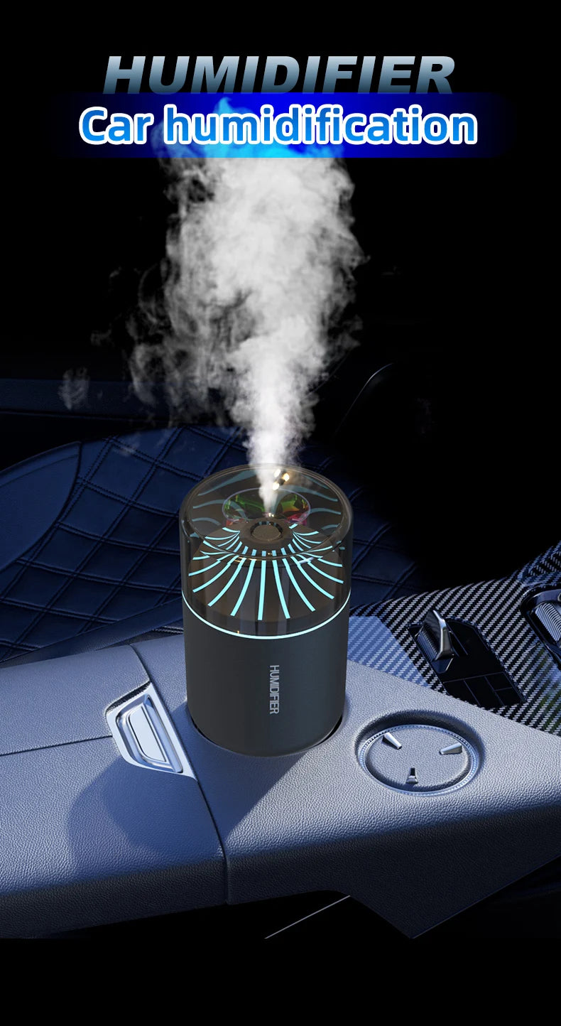 Gradual Change Atmosphere Light Vehicle Humidifier Mist for Fresh Air
