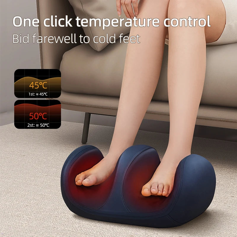 Leercon Extra Big Electric Foot Massager Hot Compress Shiatsu Kneading Leg Roller Kneading Calf Deep Relieve Fatigue Relaxation Muscle
