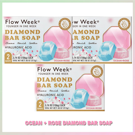 FlowWeek Hyaluronic Acid Diamond Essential Oil Soap