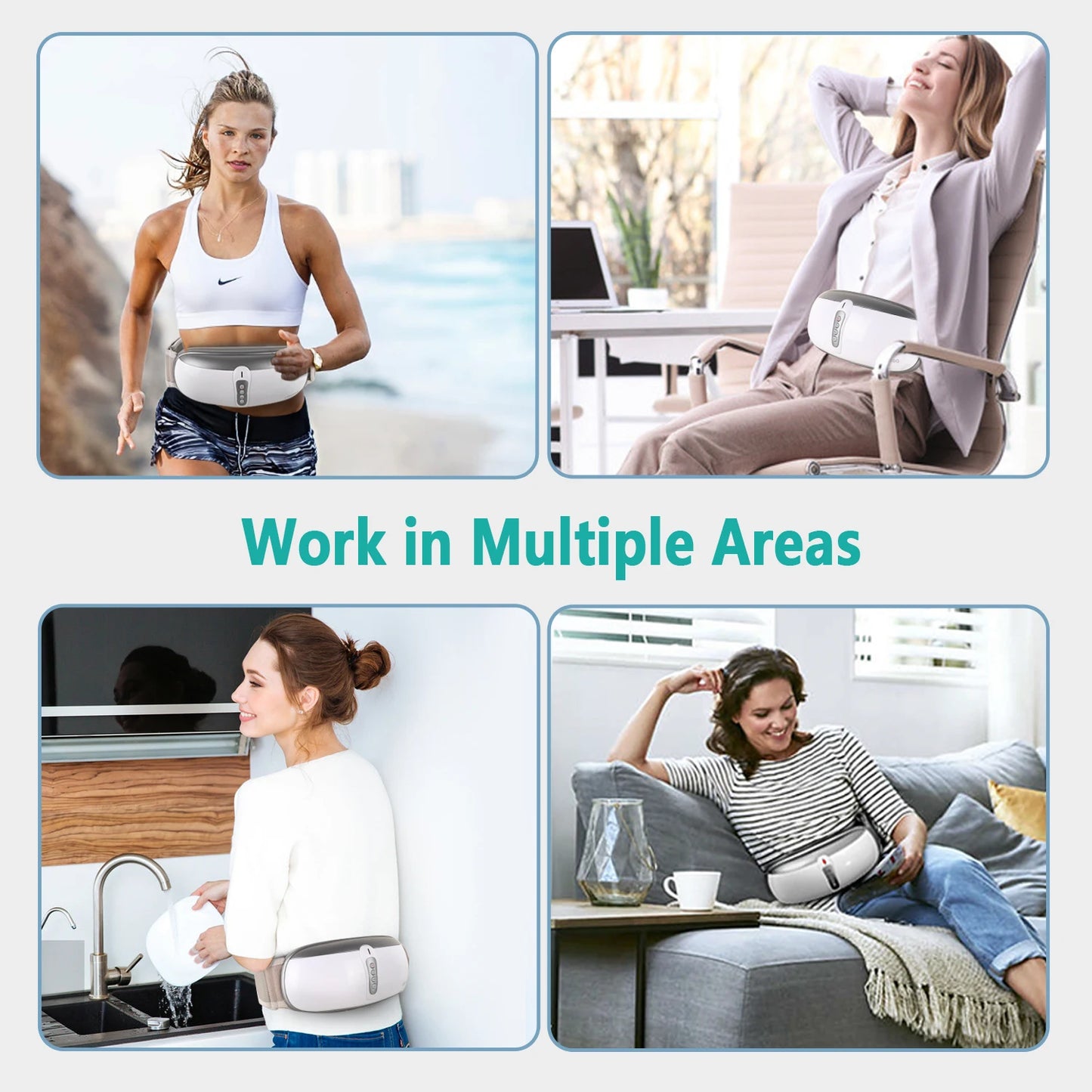 Wireless Slimming Belt Abdominal Massager With Heating And Vibration