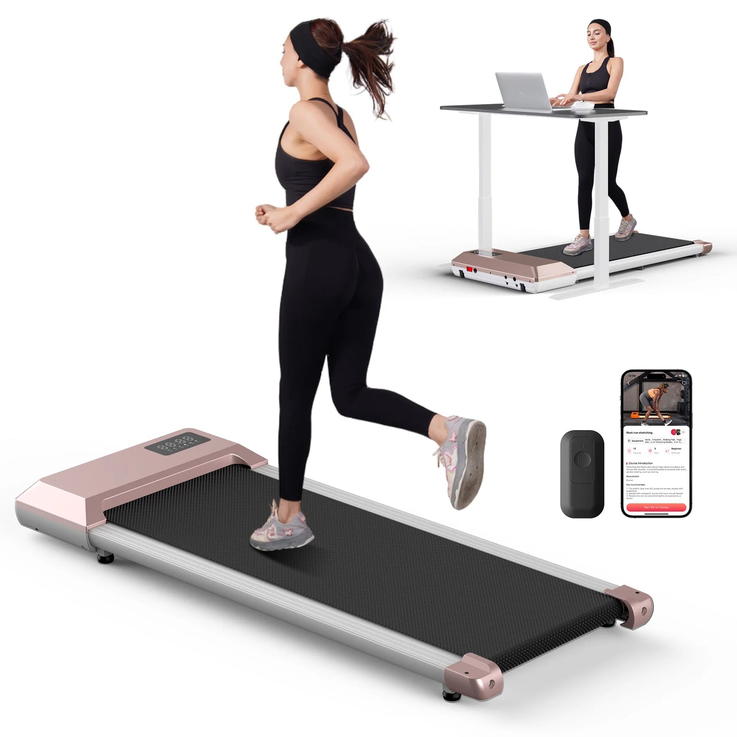 Superun 2.5HP Home 2-In-1 Treadmill With LCD Display