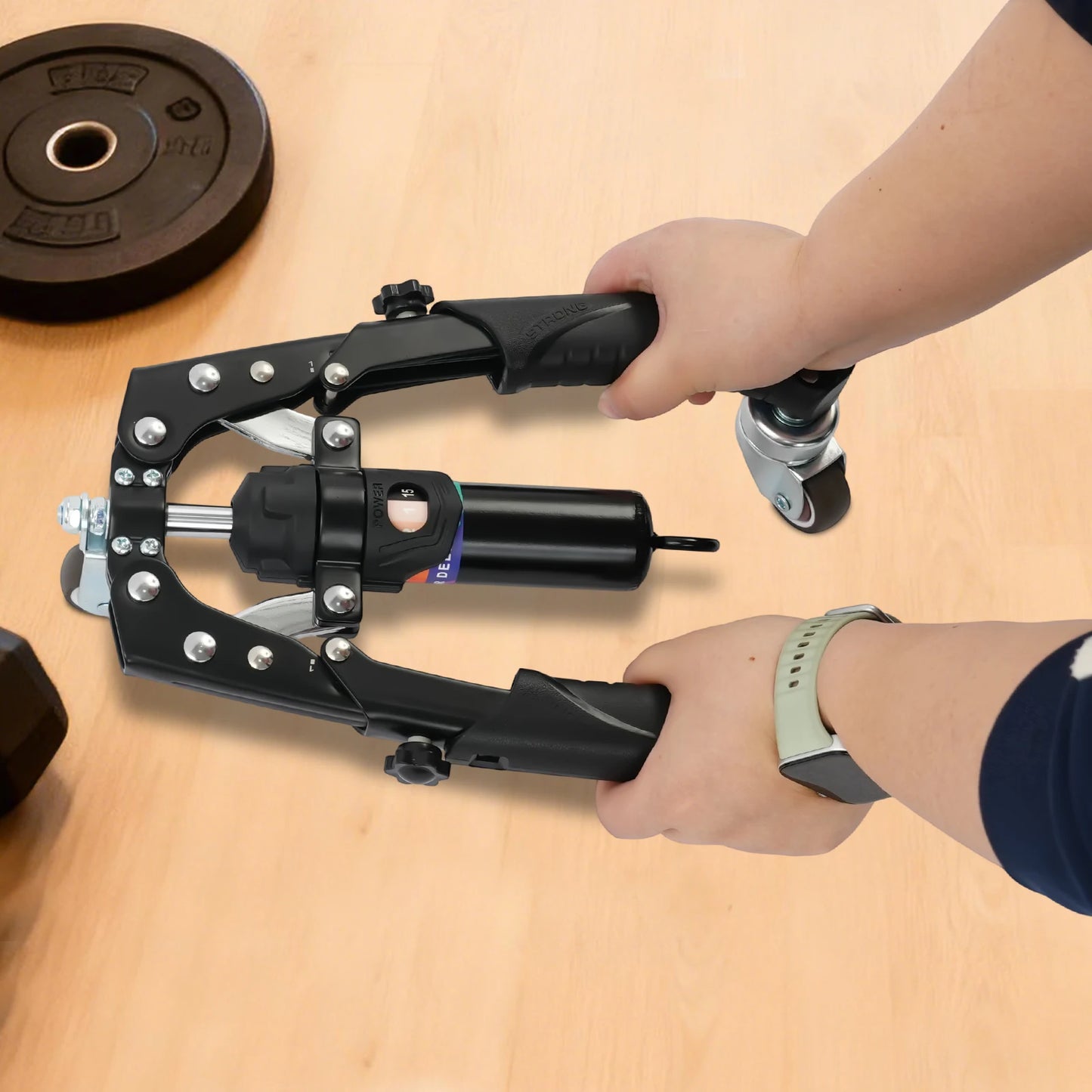 Hydraulic Power Twister Arm Blaster Forearm Workout 22-440 Lbs