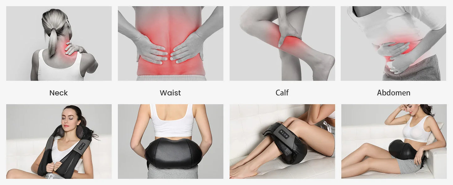 Nekteck Shiatsu Neck And Shoulder Massager With Heated Kneading