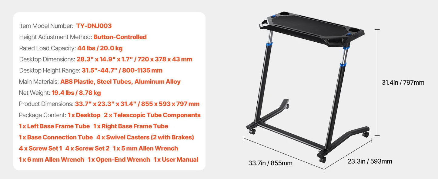 Cycling Desk Folding Fitness Station for Home Office