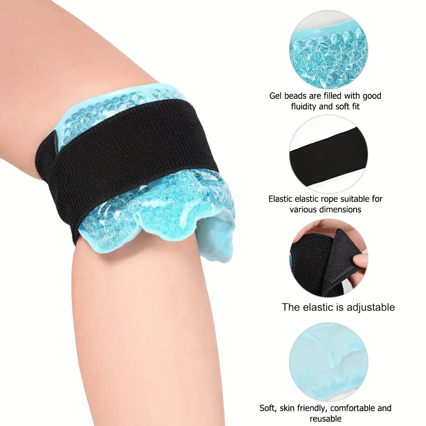 Effect Ankle IceTherapy GelBead Wrap For Postoperative Recovery PainRelief Support