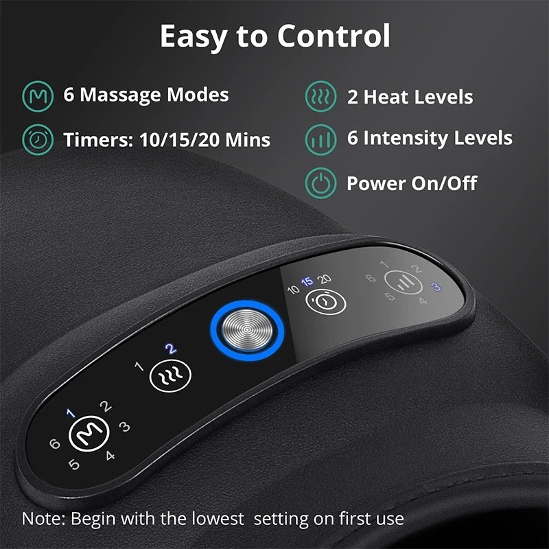 Medcursor Wireless Hand Massager With Air Compression Palm Acupoint Heat