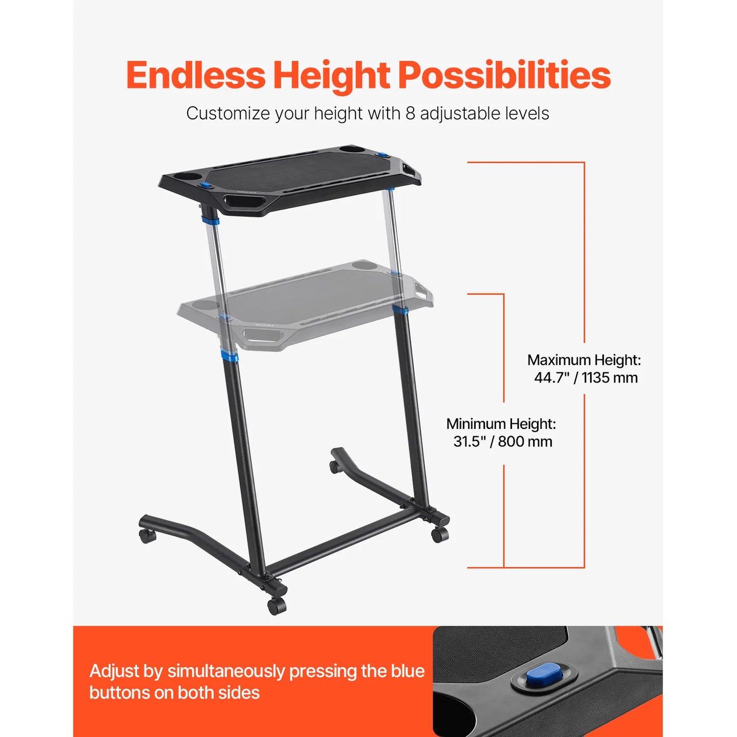 Cycling Desk Folding Fitness Station for Home Office