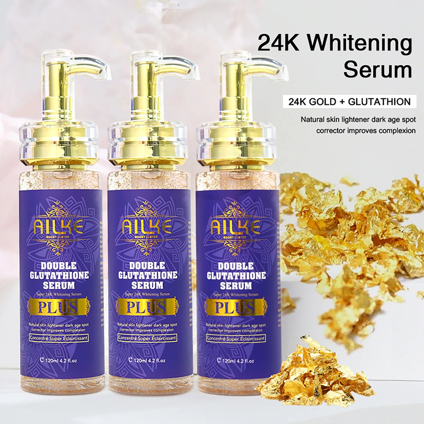 AILKE Glutathione Plus Skin Care Set Advanced Antioxidant Brightening LotionFormulation