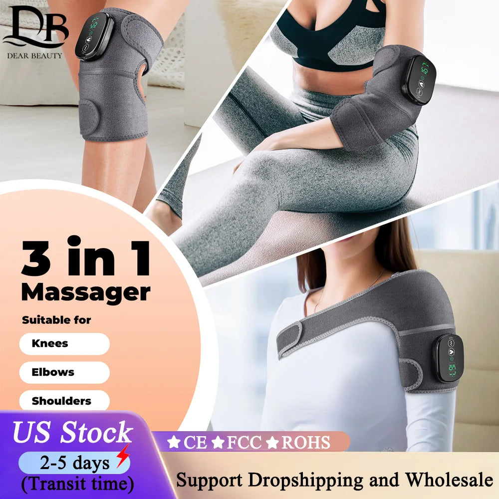 DearBeauty Electric Leg And Joint Massager With Heating Pad