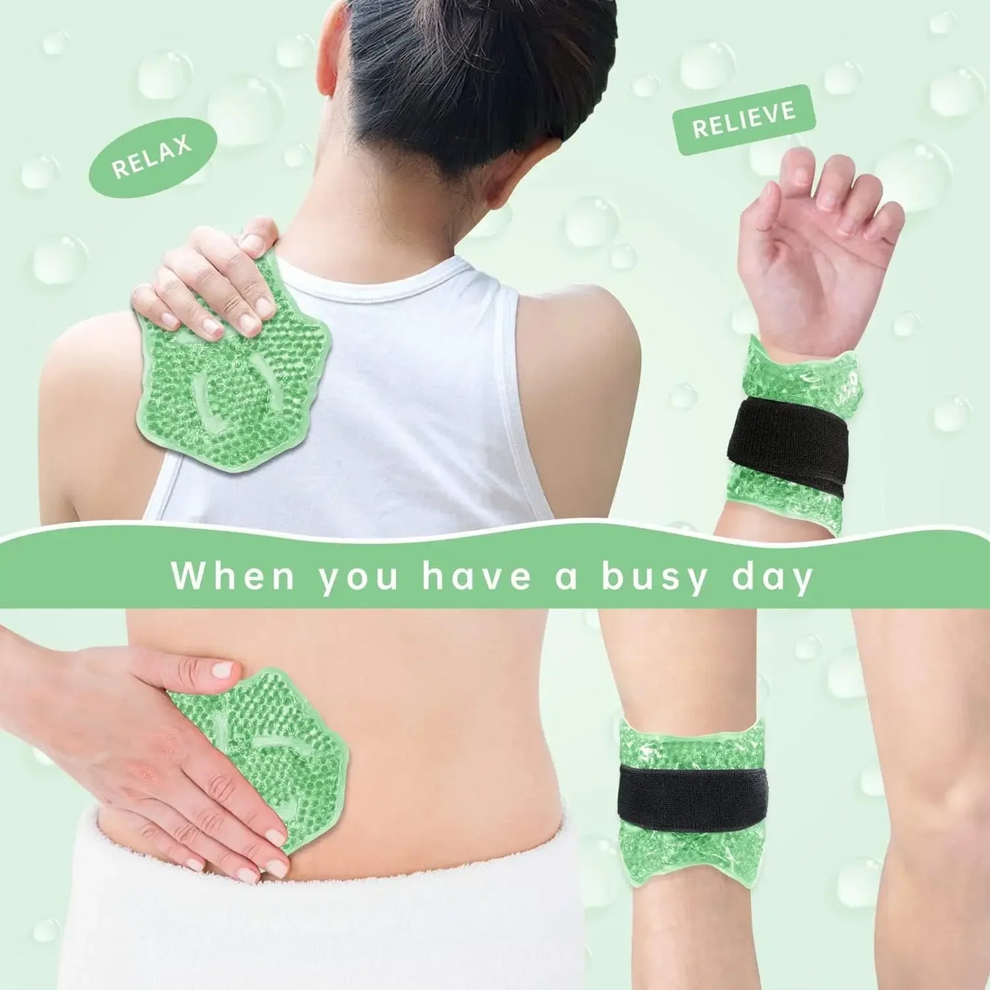 Effect Ankle IceTherapy GelBead Wrap For Postoperative Recovery PainRelief Support