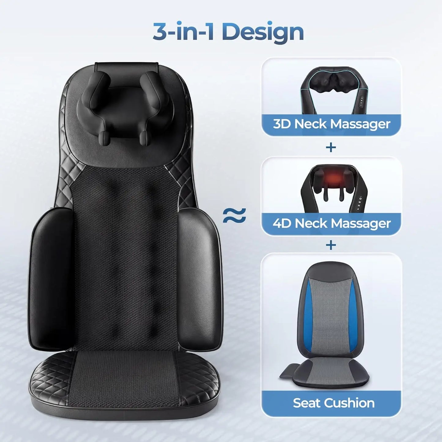 HIMOUTA Shiatsu Massage Cushion With Heat For Home Use
