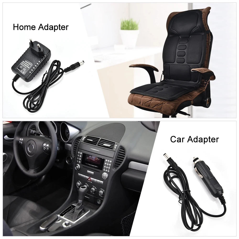 Agdoad Advanced Infrared Heated Therapeutic FullBody Massage Cushion Automobile Workspace