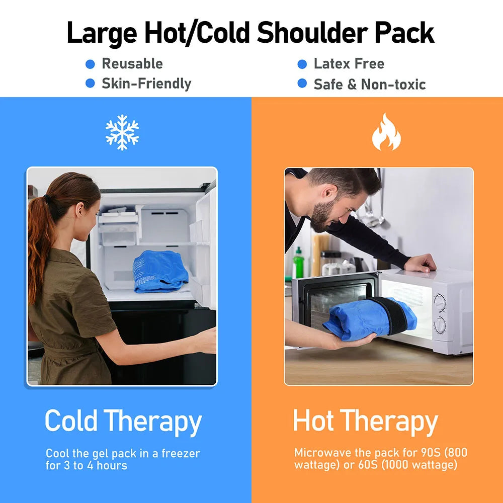 Hign-concerned Shoulder Ice Pack Wrap For Hot Cold Therapy ReliefFromChronicPain