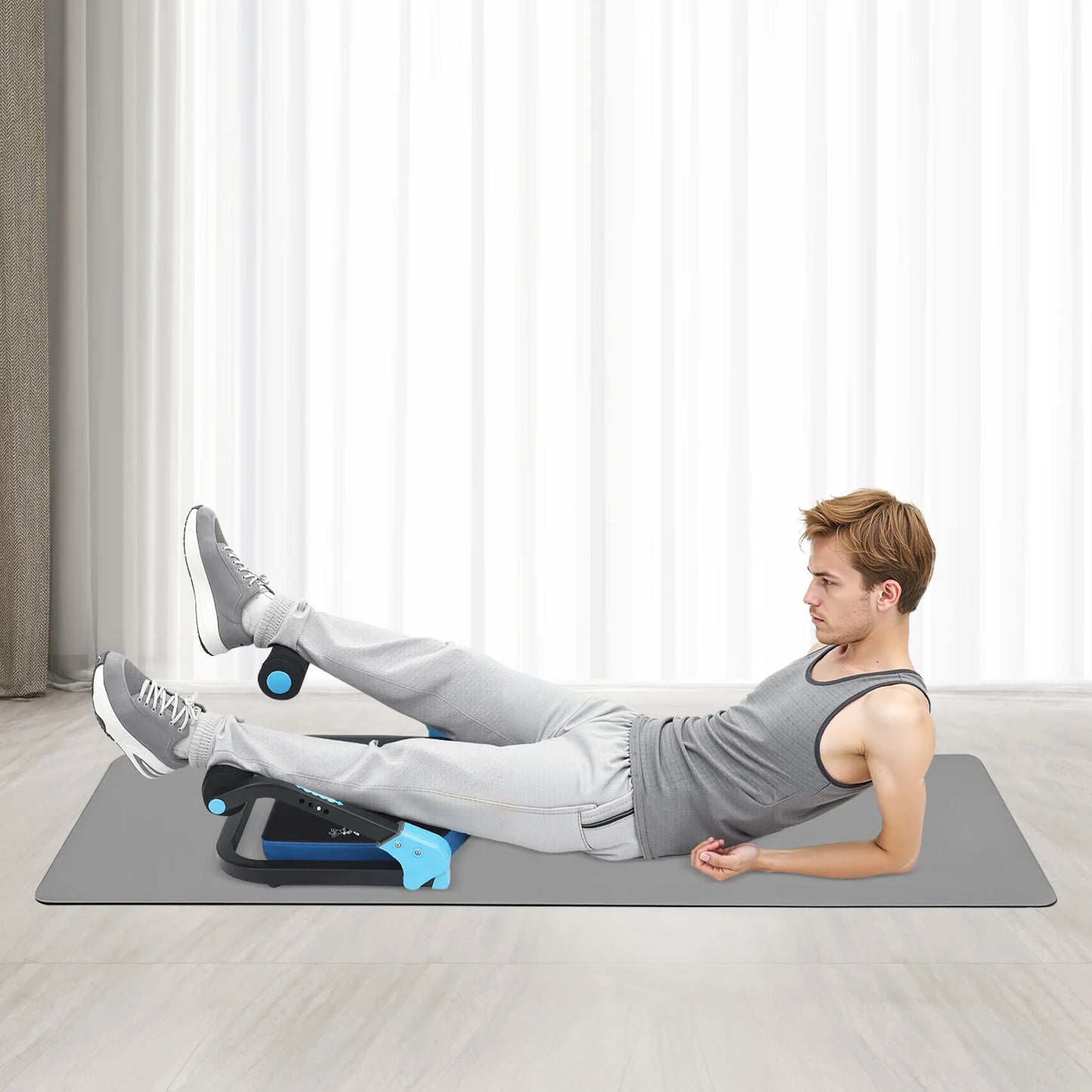 Foldable Abdominal Trainer Mini Sit Up Machine With Adjustable Resistance