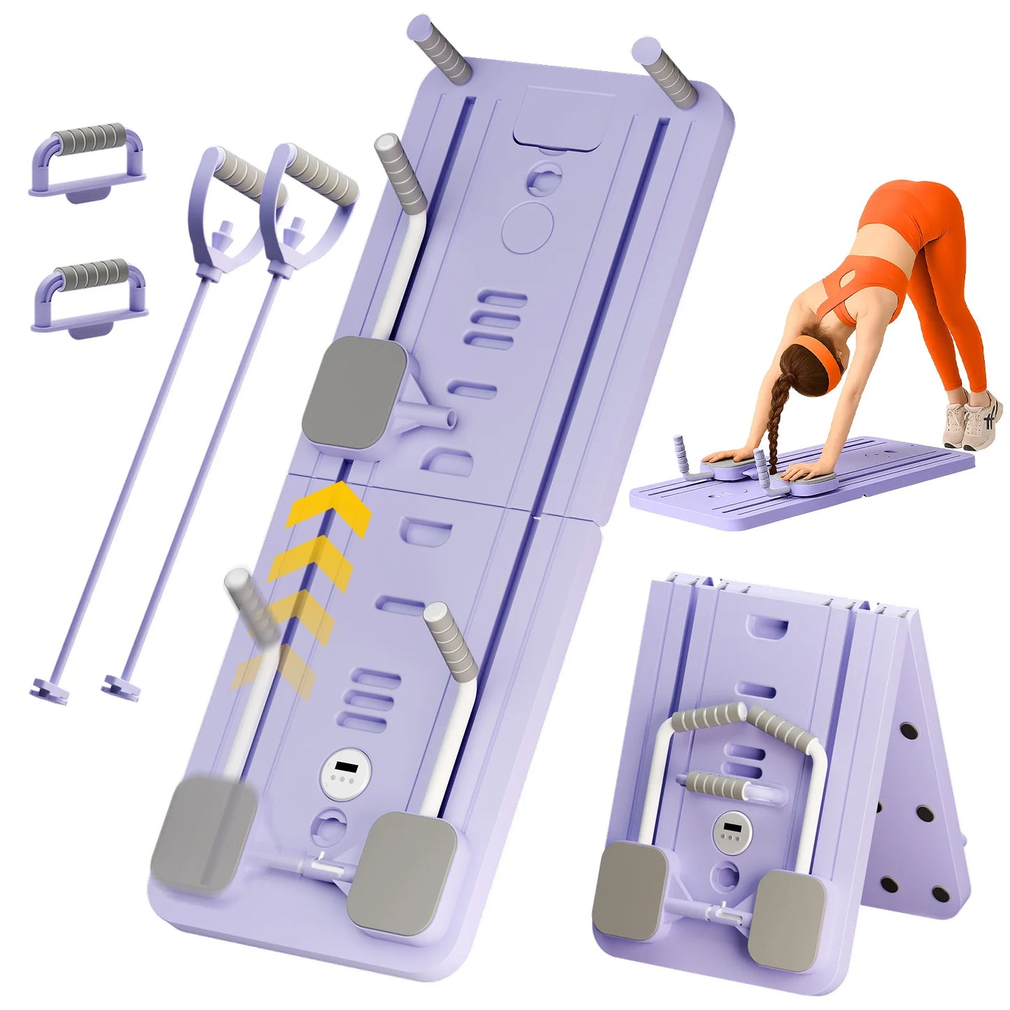 Hign-concerned Ab Core Trainer Abdominal Board With Resistance Bands HomeOfficePro