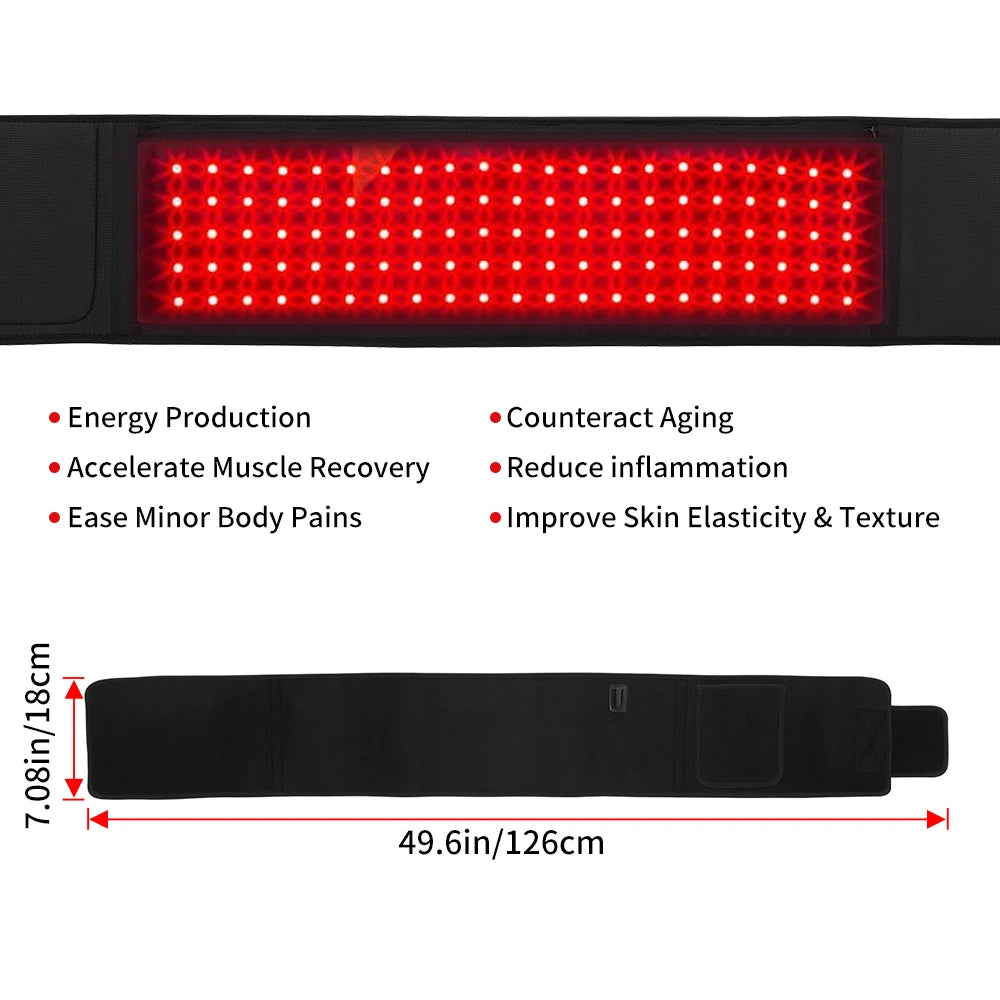 NoHign Electronic Red Light Therapy Belt 660nm 3in1 LEDs